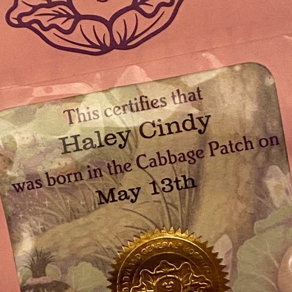 Cabbage Patch Kids I Sealed I Birth Certificate & Adoption Papers - Picture 4 of 10